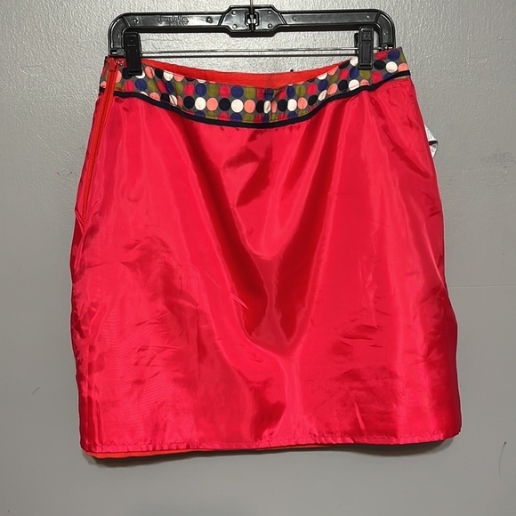 Boden Corduroy Mini Skirt Coral Casual Chic Ribbed Retro Pull-On Seasonal 10R - Picture 8 of 8